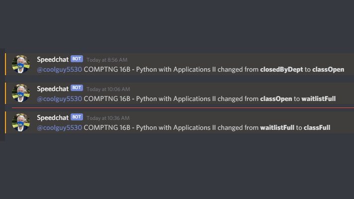 UCLA Class Fill Tracking Bot